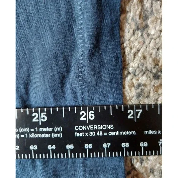 Forty Five Crew Pocket Tee Shirt Blue Short Sleeve Single Stitch  Men's Size L - Picture 6 of 6